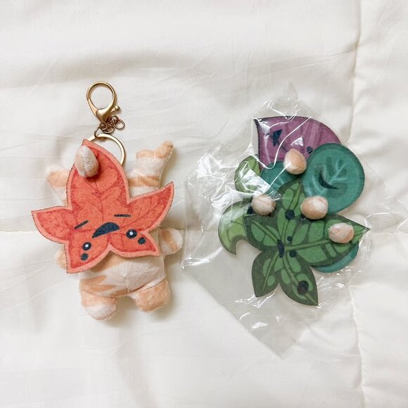 Nwt! Zelda Korok Plush Keychain Canvas Backpack - Picture 4 of 4